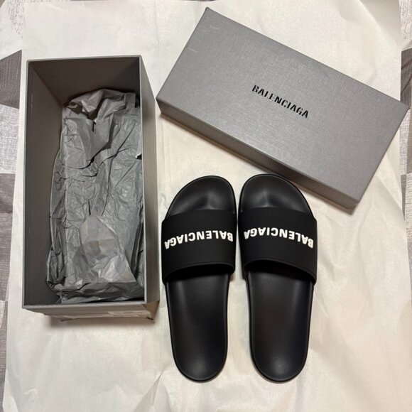 Balenciaga Men's Pool Slide Sandals US 13 / EU 46